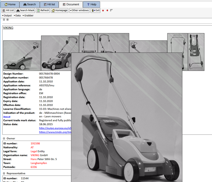 Screenshot XPAT Design document view